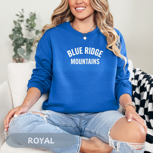 Blue Ridge Mountains Crewneck Sweatshirt, Blue Ridge Parkway, Blueridge Sweatshirt, Asheville Sweatshirt, Blue Ridge Gift